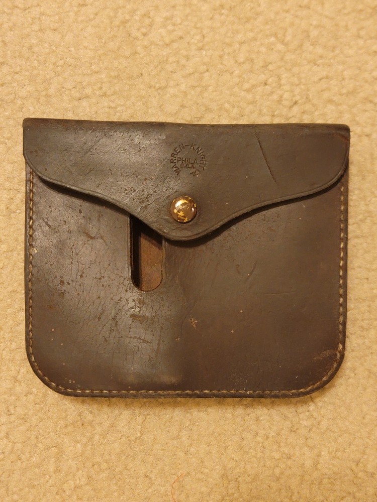 Vintage Warren Knight Leather Compass Case Without Compass