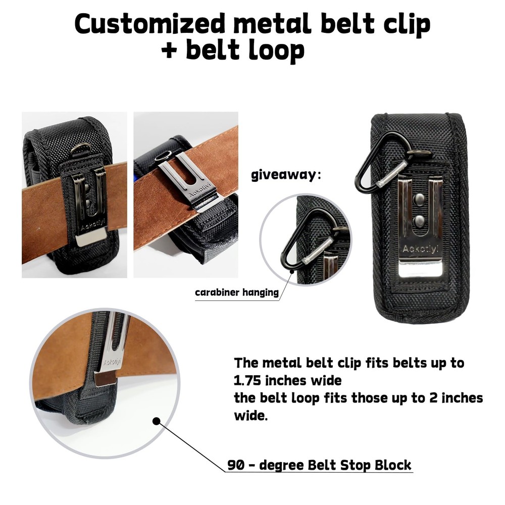 Multitool Sheath Magnetic Closure EDC Belt Pouch Case Organizer Black Tool