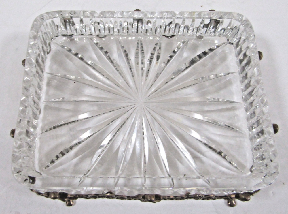 Albert Bodemer Germany Crystal and 830 Silver Candy Dish