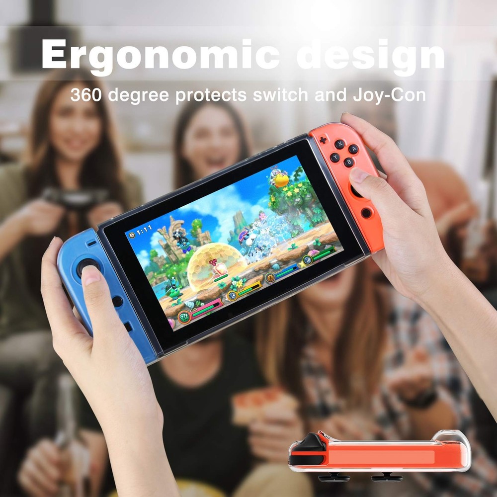 HEYSTOP Case Compatible with Nintendo Switch, Dockable Soft TPU Protective Ca...