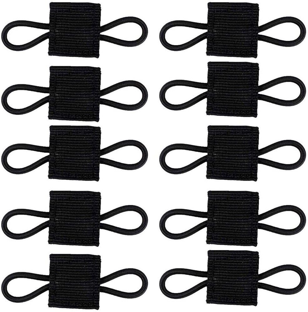 10 Tactical Binding Retainer Gear Holder MOLLE Webbing Retainer Elastic Binding