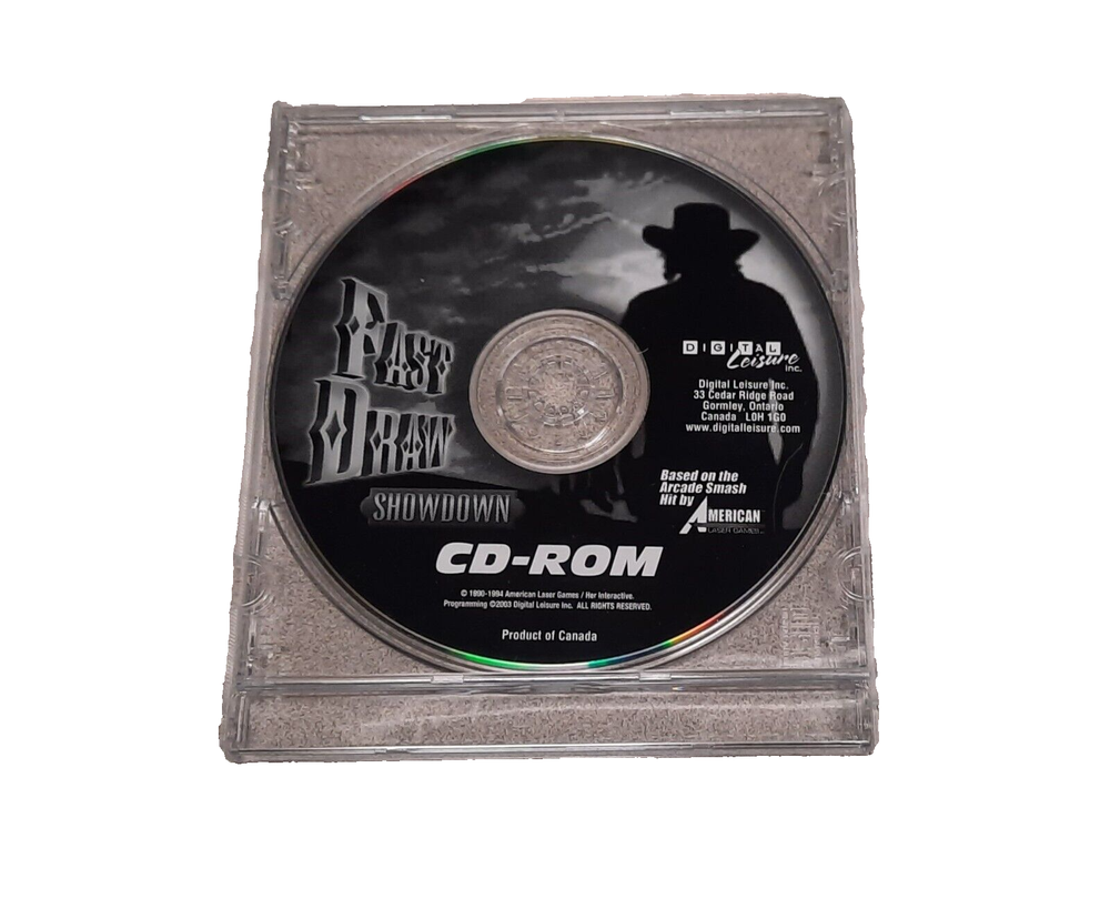 Fast Draw Showdown 1990 PC Game CD-Rom By Digital Leisure 2003