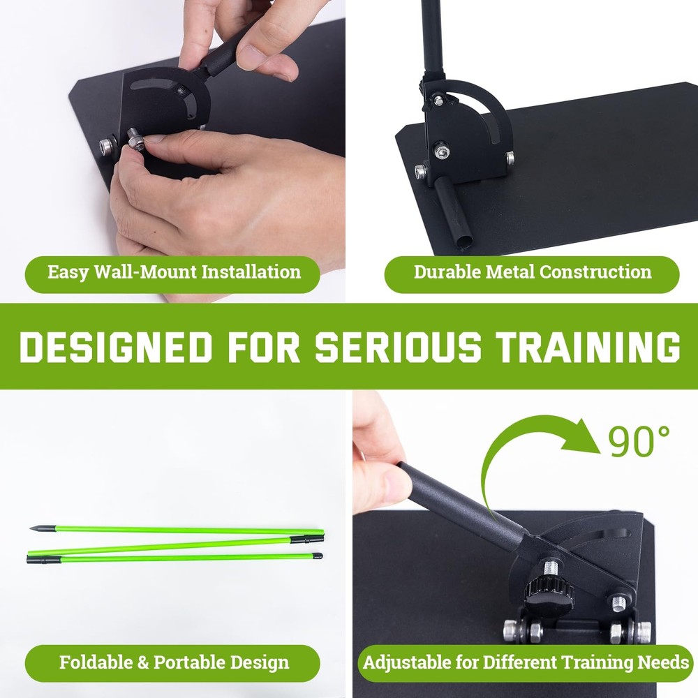 Golf Swing Correction Training Kit – Grip Alignment Trainer, Telescopic Swing...
