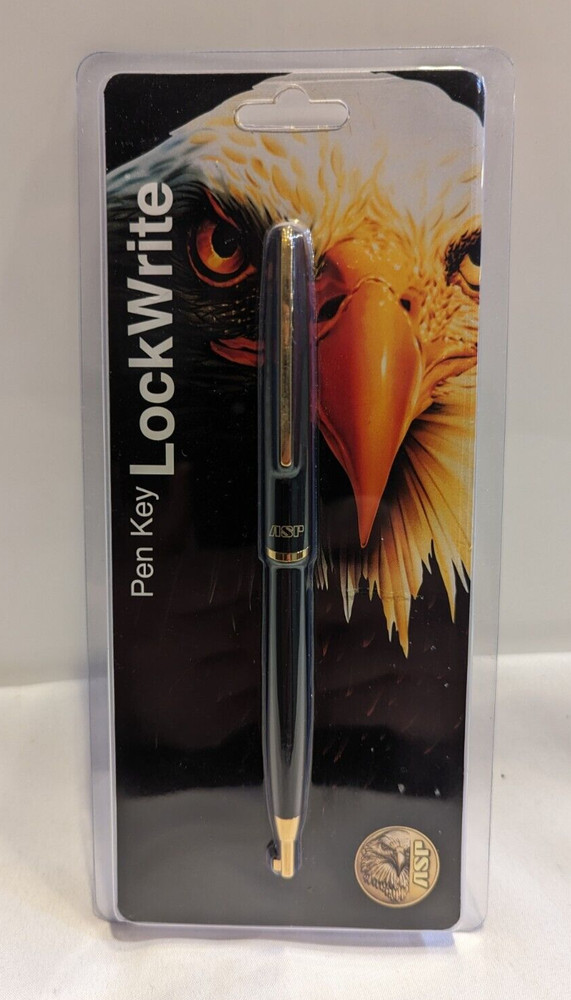 ASP Lockwrite Pen Key Black W/ Gold Accents