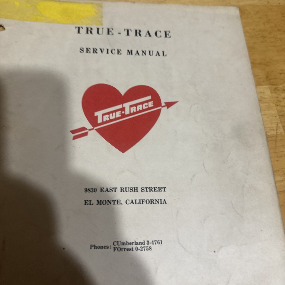 True-trace Hydraulic Tracing Controls Manual