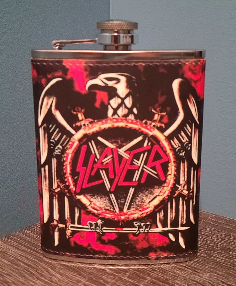 Slayer 8 oz flask custom  NEW (can make most images)