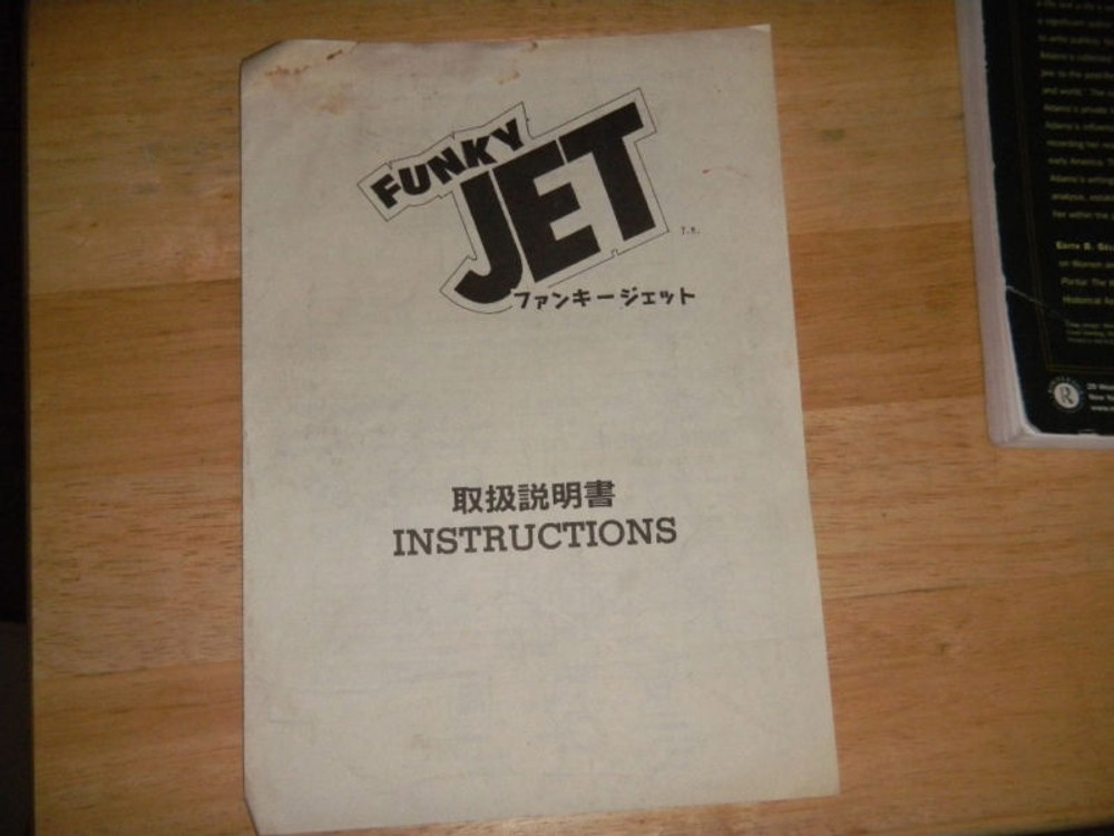 FUNKY JET   arcade video  game manual