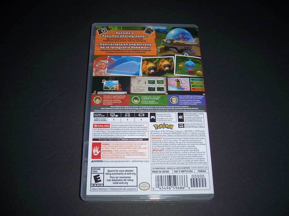 Authentic Box Case ONLY Replacement Nintendo Switch for New Pokemon Snap