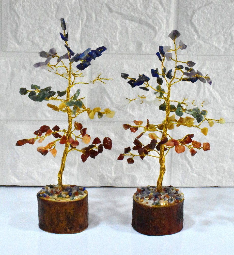 100 Chips Gemstone Tree | 7 Chakra | Healing Crystal Tree