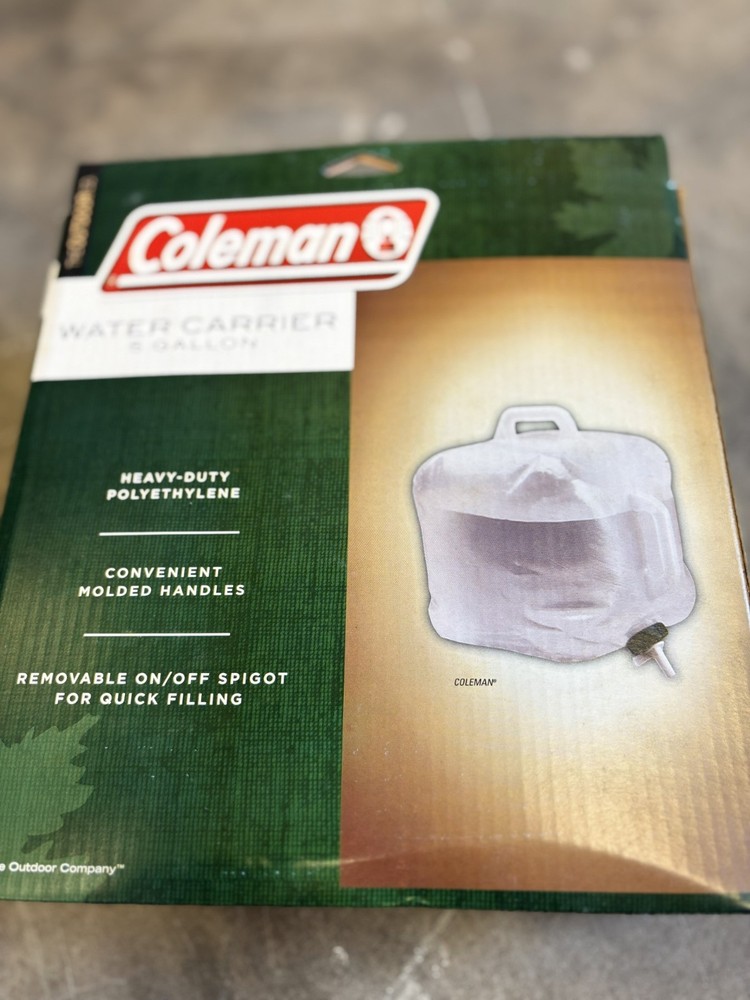 Coleman 5 gallon water carrier