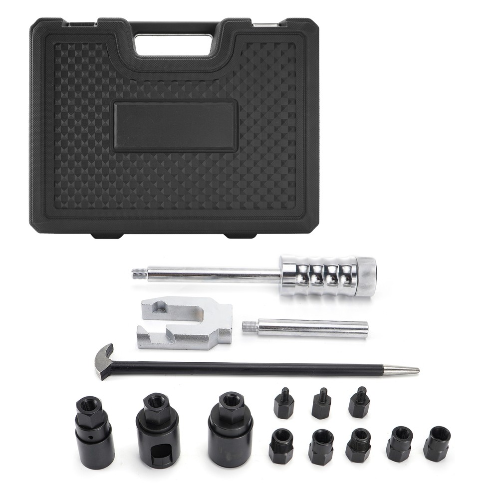 Auto Truck Diesel Injector Extractor Slide Hammer Puller Adapter Tool Kit 15pc