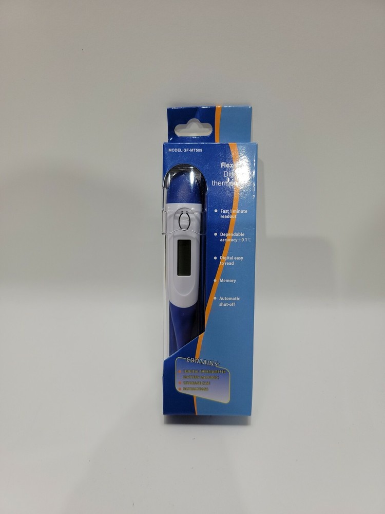 Fast Digital Thermometer Flexible with Storage Case. New