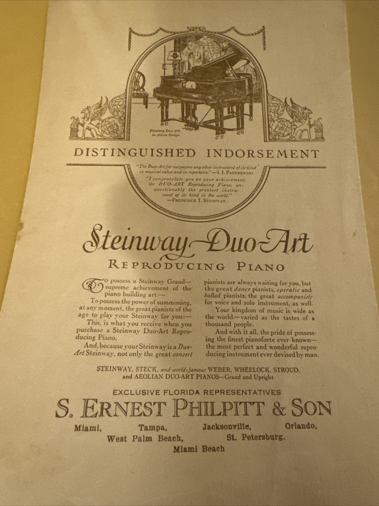 Ernestine Schumann Heink 1927 SIGNED Concert Program