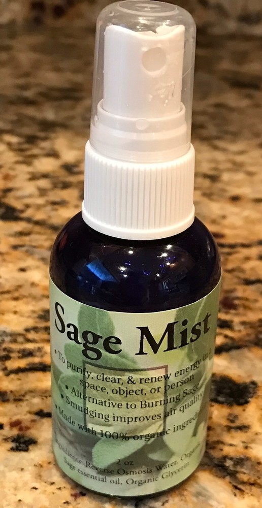 Sage Smudge Mist 2 oz, non GMO