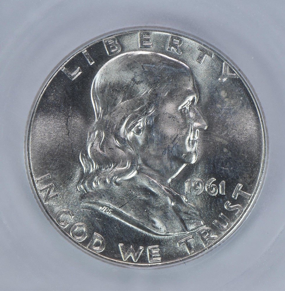 1961-D Franklin Half Dollar MS65 ICG