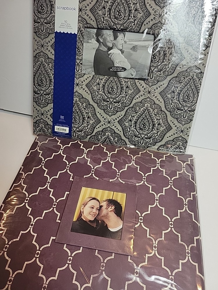 Scrapbook Albums 2pc Love Nicole 12 X 12 Includes Insert Sheets 2 Hold Box D