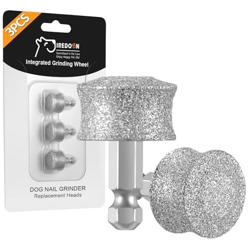 Dog Nail Grinder Replacement Head - Integrated Grinding Head, Safe & Durable (3p