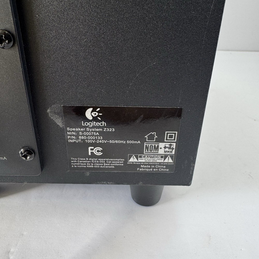 Logitech Z323 2.1 Speaker System with Subwoofer - Tested & Working