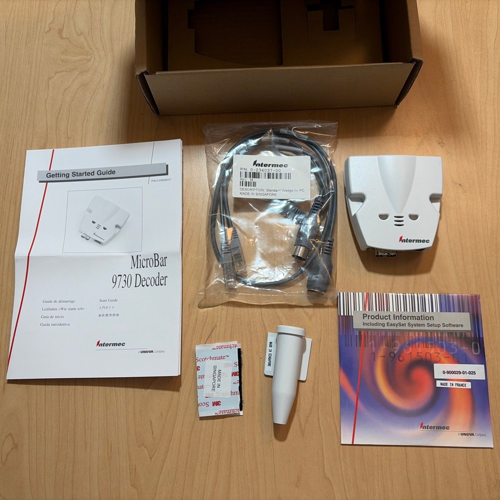Intermec MicroBar 9730 Decoder Wedge Kit NEW Complete 0-230057-00