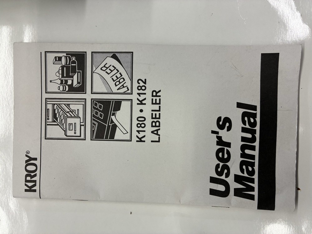 Kroy K182 Label Maker Bundle With Cartridges