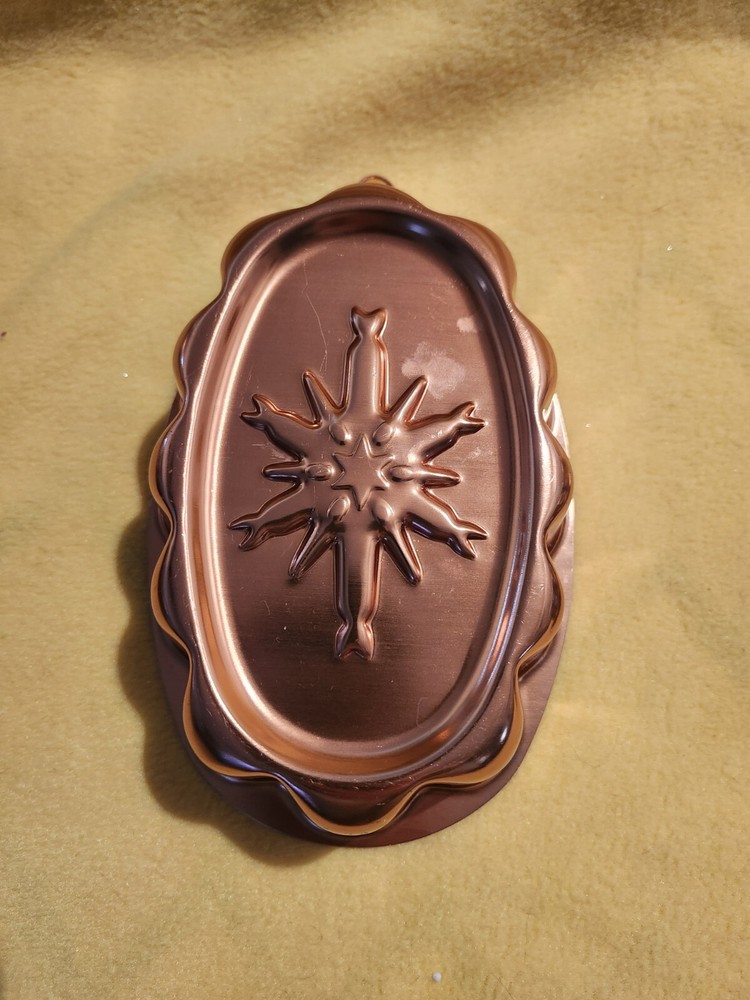 Decorative Baking Set. Cooper Looking Pans With Design And Hanging Hooks