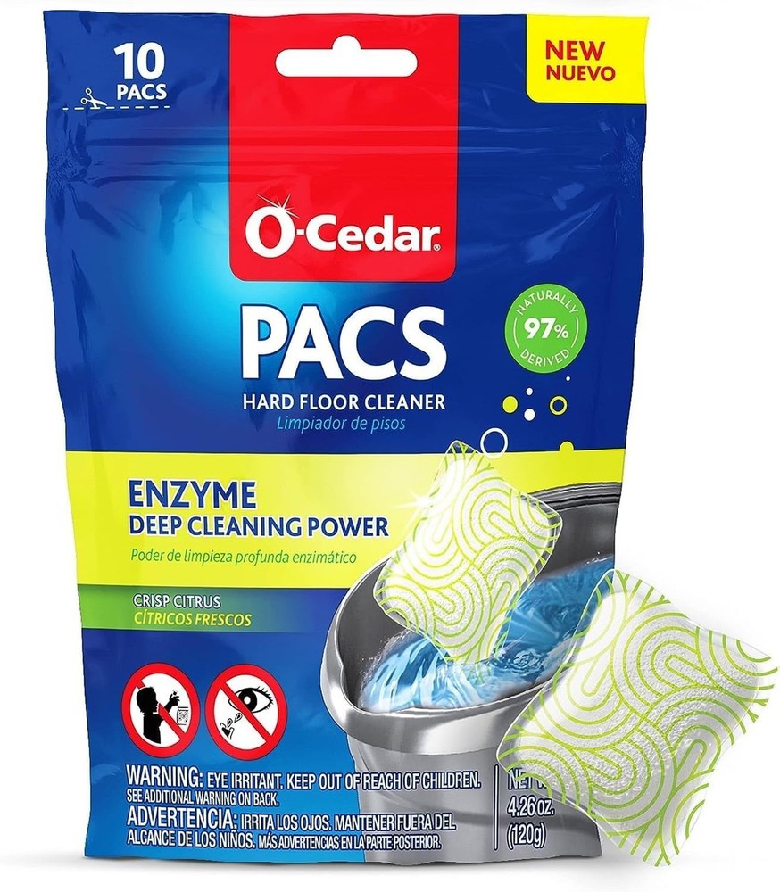 O-Cedar MicroTwist MAX Microfiber Mop with 2 MicroTwist MAX Refills and Citru...