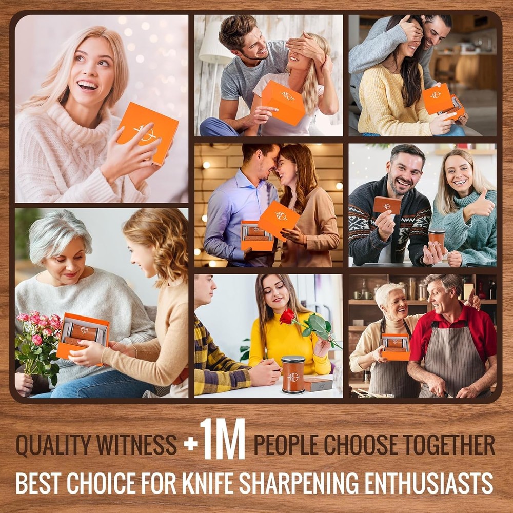 Roller Sharpener Kit with diamond and ceramic sharpening blades, magnetic angle