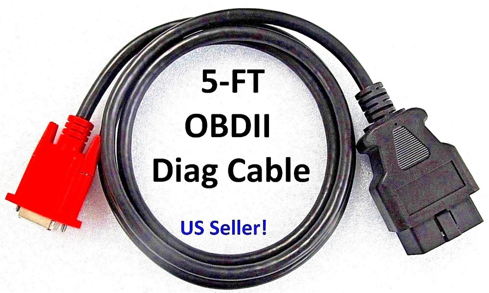 OBD2 OBDII Cable for Launch X431 Creader Elite V 2.0 BBA Diagnostic Scan Tool