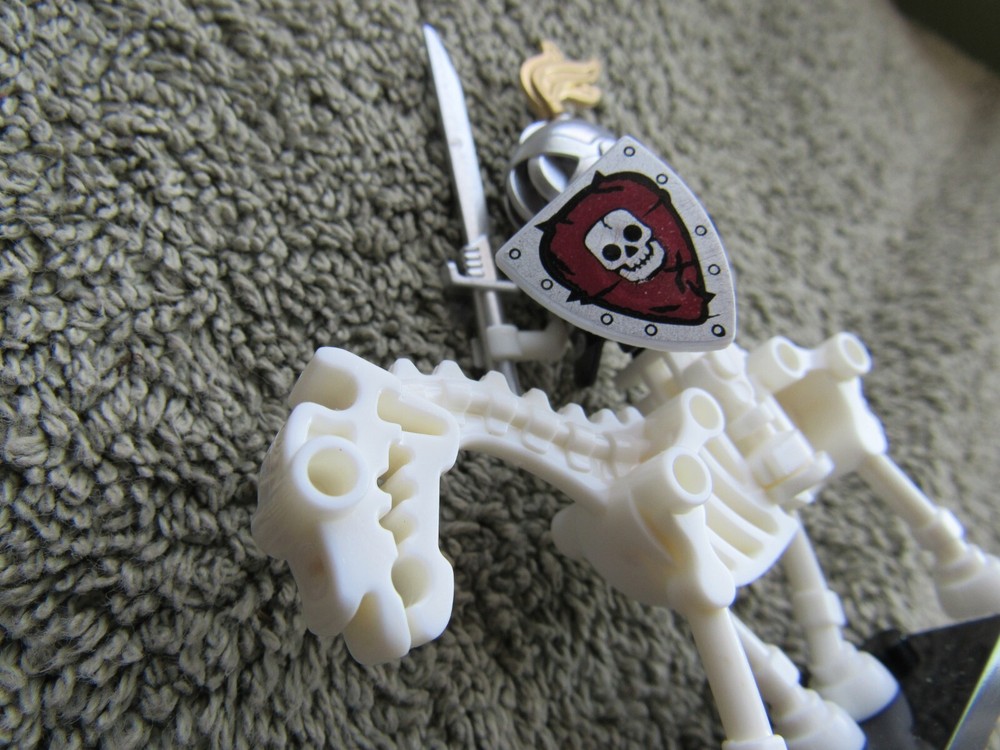 CUSTOM Painted MINI SKELETON on HORSEBACK Figures with Accessories Lot #A