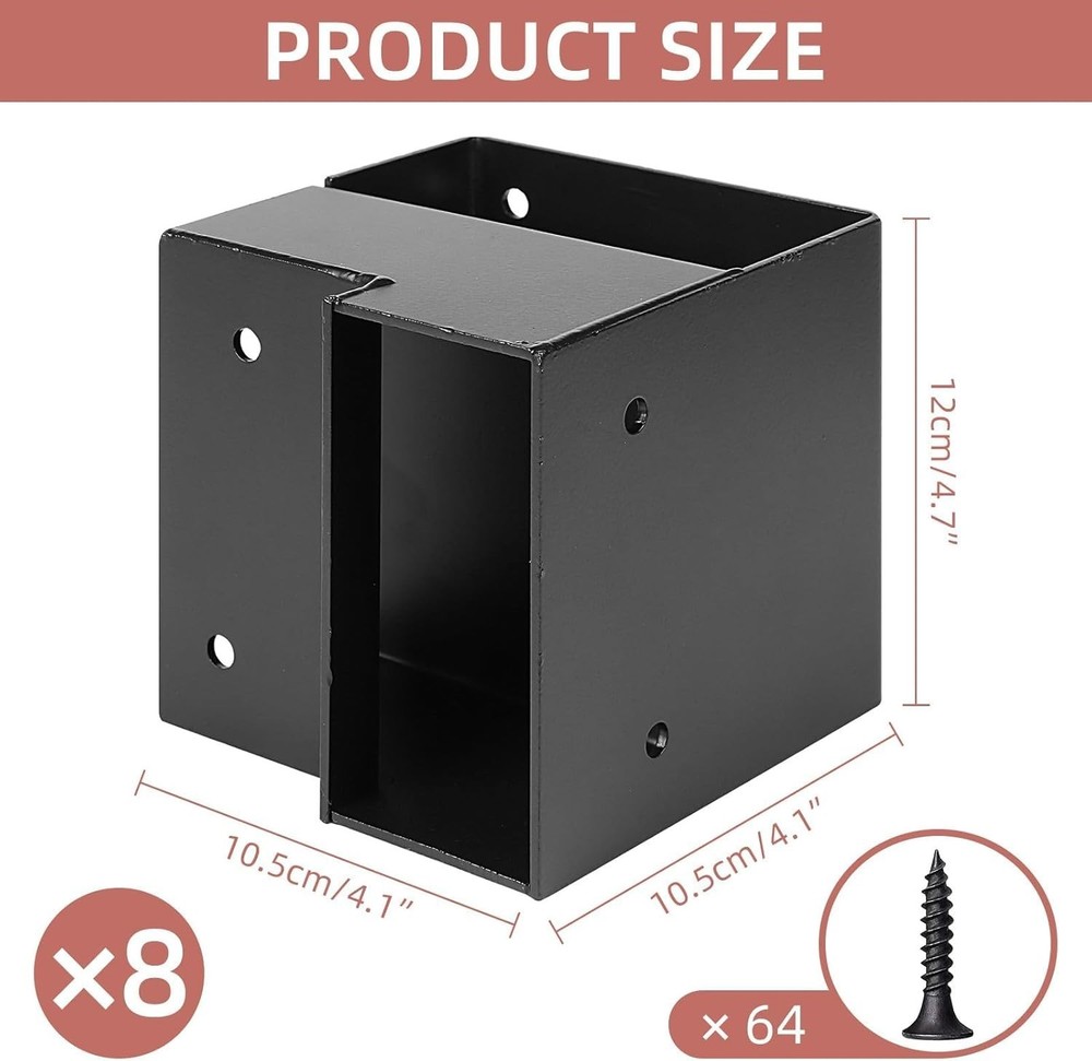 4 Pcs Steel Workbench Corner Brackets for Custom Workbench Shelving Work Table