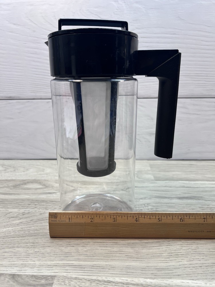 Cold Brew Coffee Ice Tea Maker 1.3qt Plastic Pitcher Mesh Filter Infuser