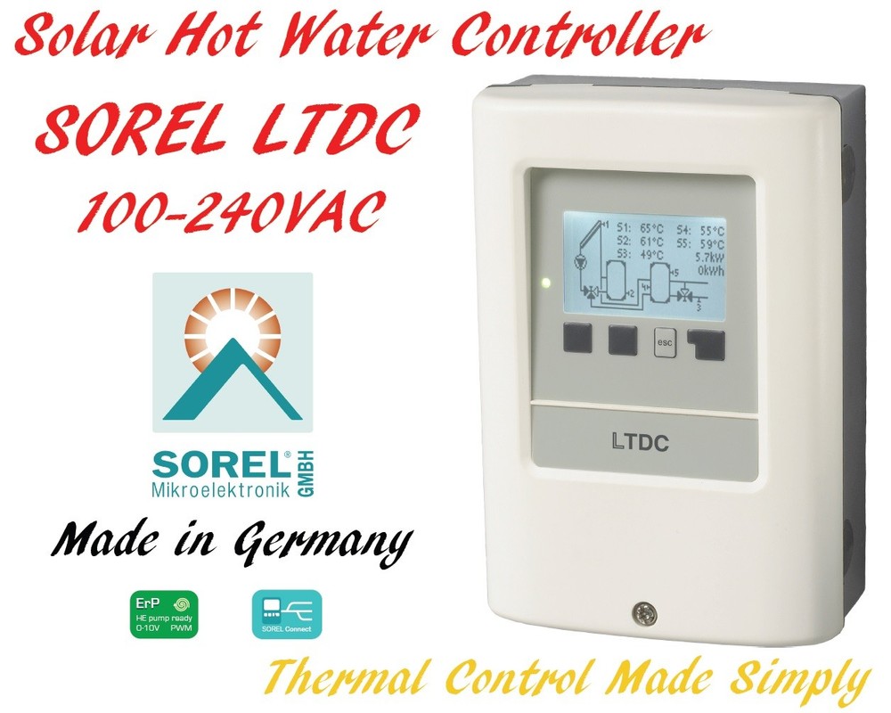 SOREL Solar Hot Water Heater Temperature Difference Controller LTDC V3 Worldwide