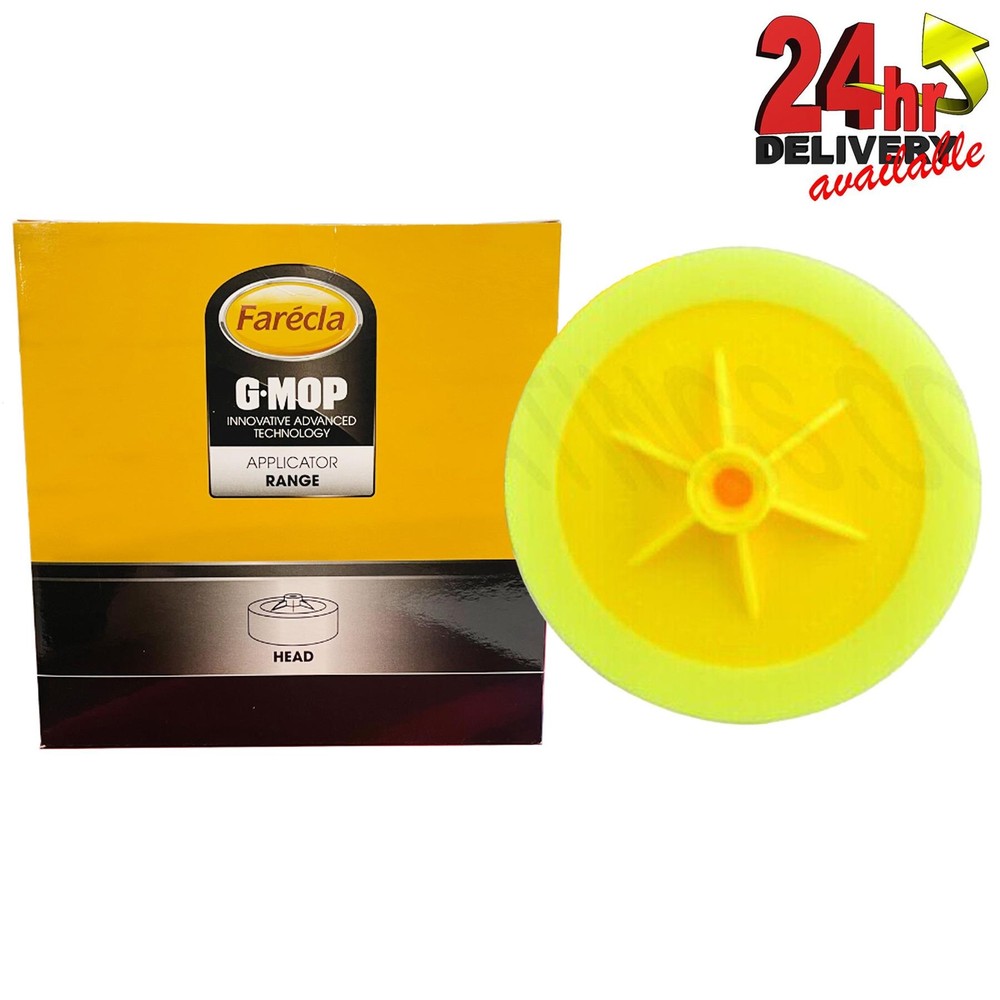 G Mop 6" (150mm) std yellow compounding head 14mm thread