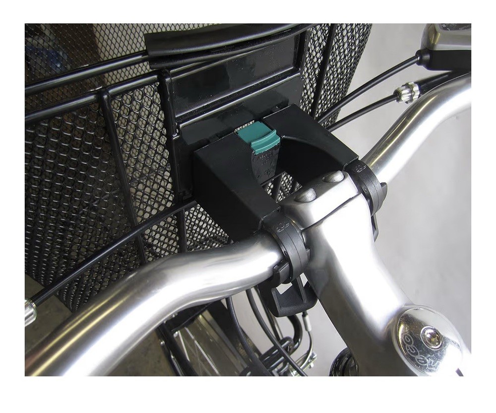 BIRIA Bicycle Basket with Quick Release Universal Bracket, Front Quick Release B