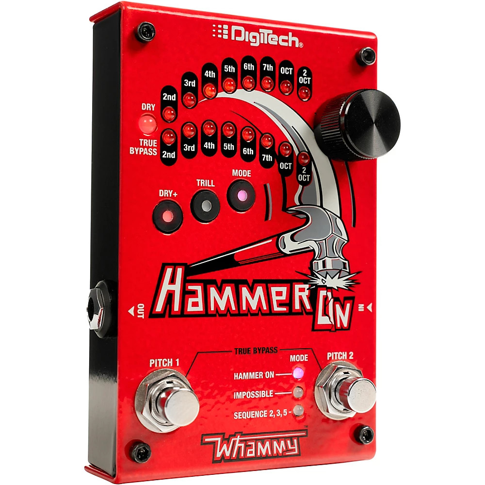 DigiTech HammerOn Pitch Octave Effects Pedal Red