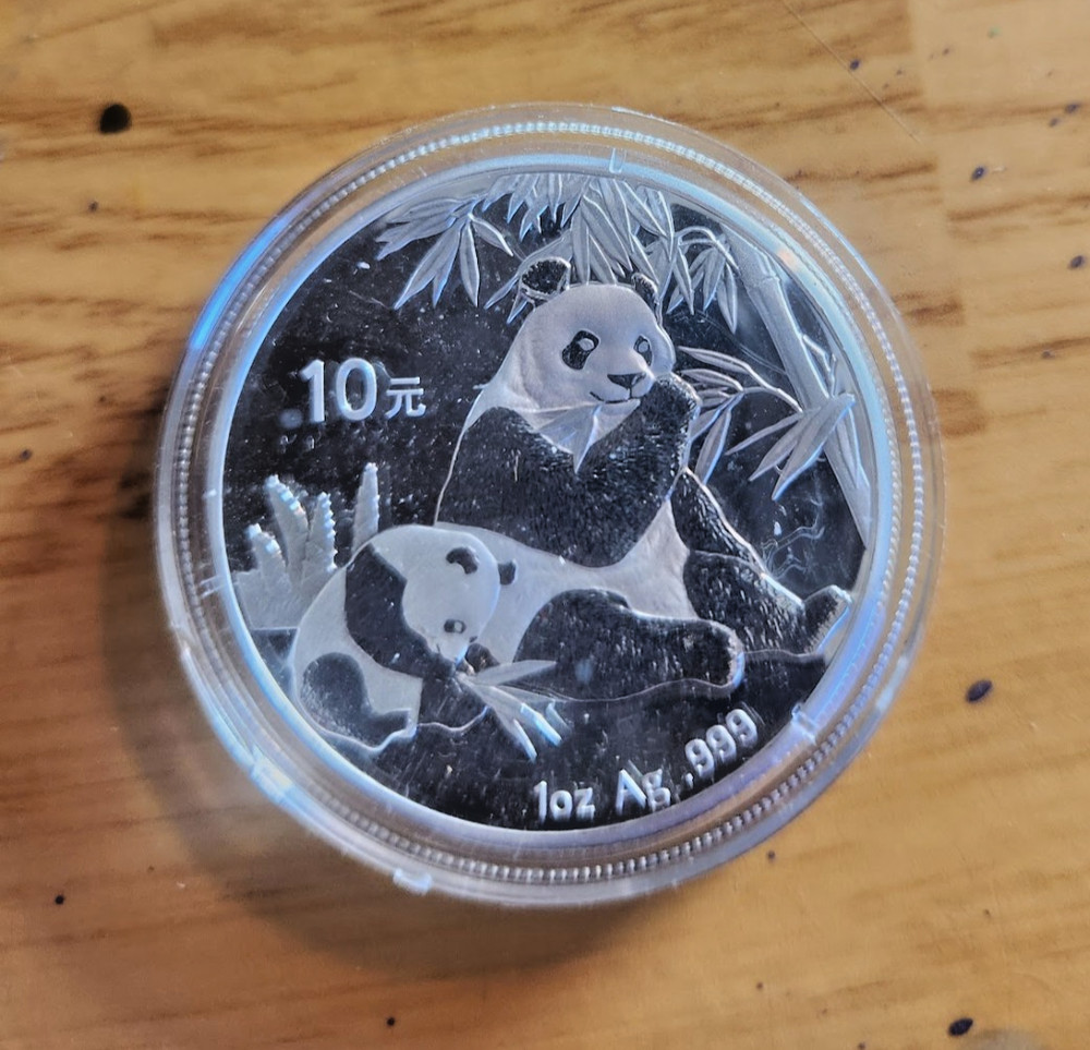 2007 China Panda - 1 oz Silver BU in Capsule