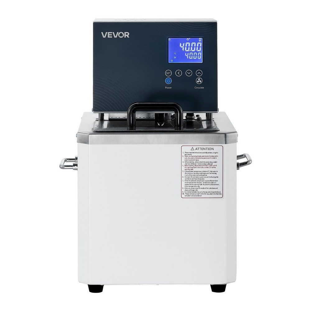 10L High-Temp Circulating Oil Bath — 300°C, PID, Dual Flow