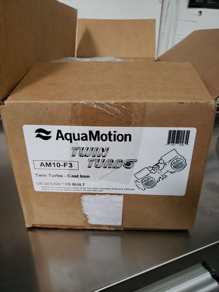 AquaMotion AM10-F3 Twin Turbo-Cast iron Water Circulator