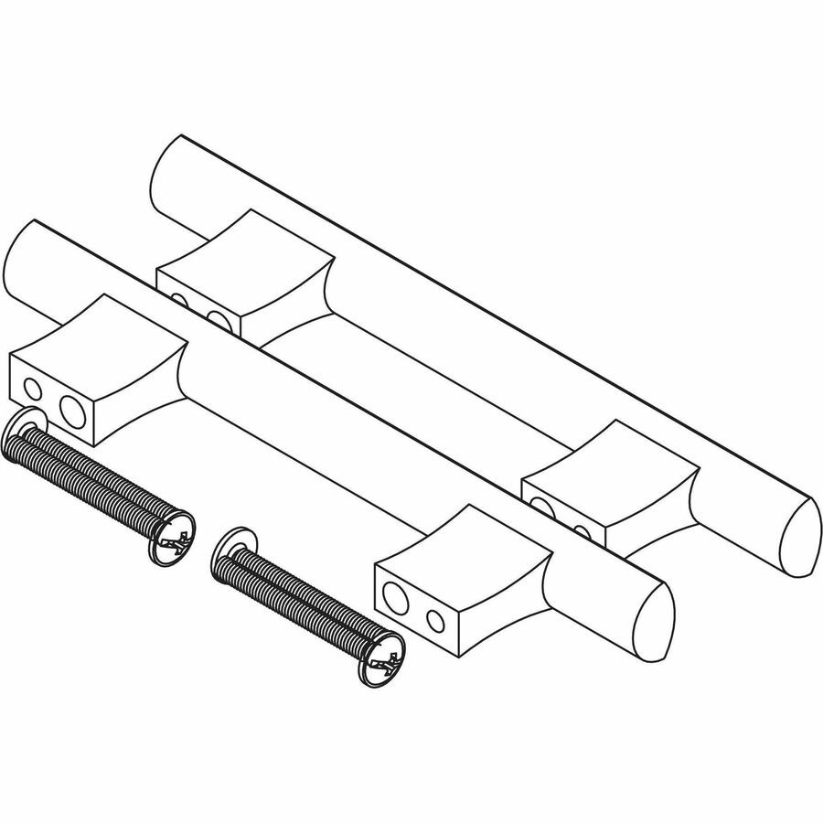 Lorell LLR34346 Drawer Pulls 4" Width Silver