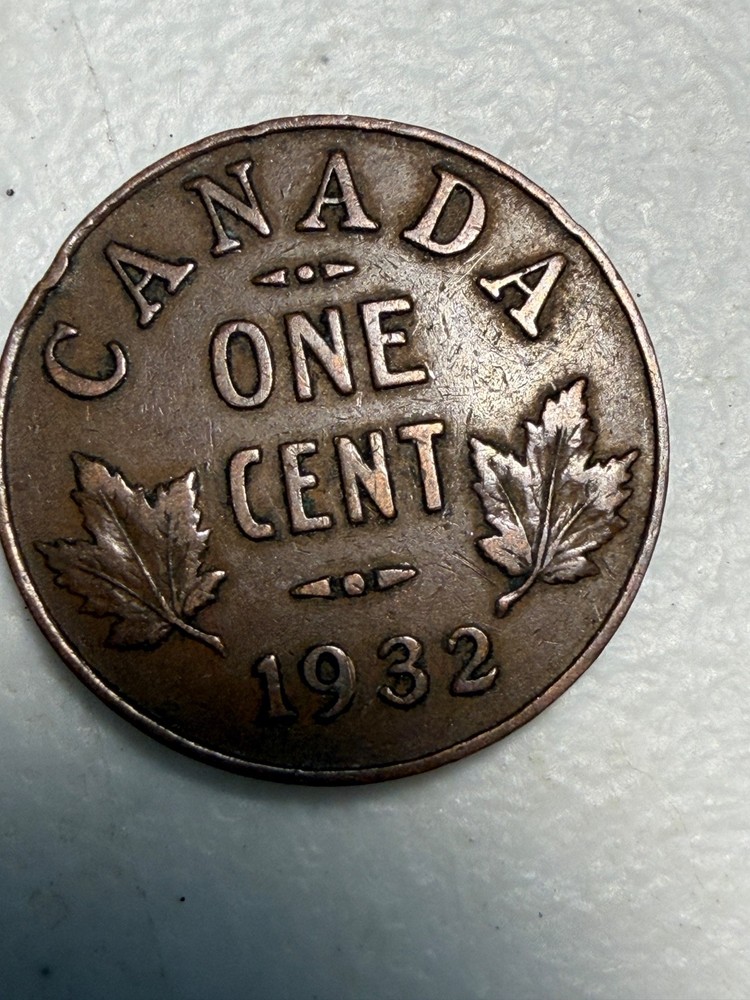 1932 Canada 1 cent coin
