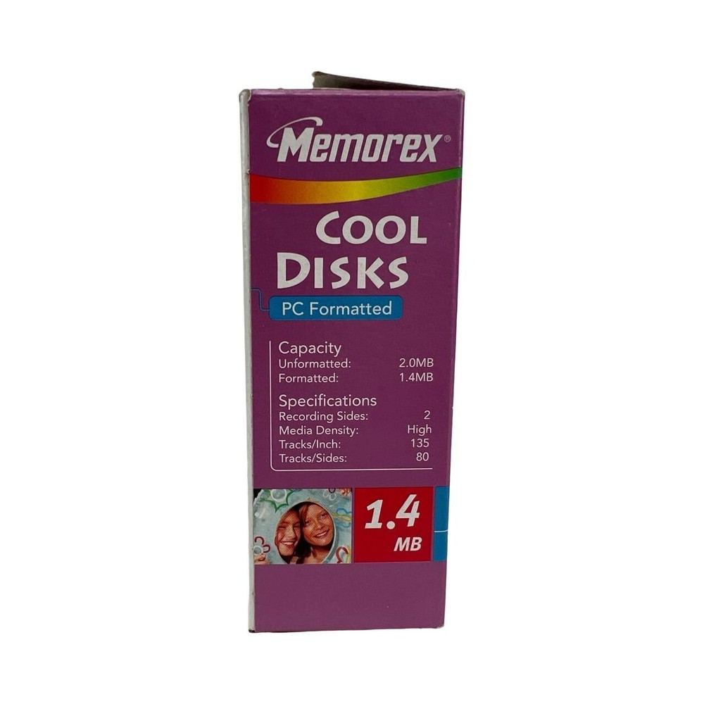 Memorex PC Formatted 3.5" Computer Diskettes 1.4 MB HD - 10 Disks