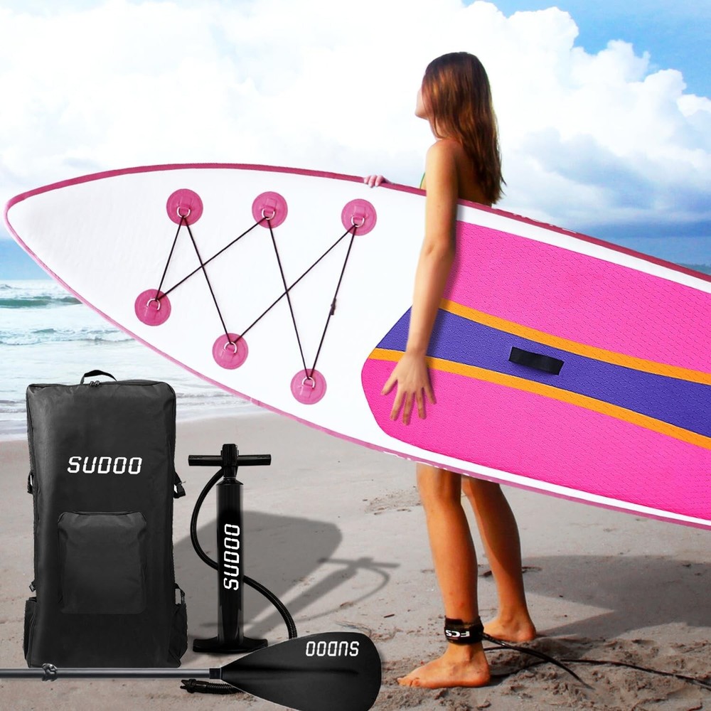 10ft Inflatable Stand-Up Paddle Board Sup SurfBoard with Paddle Accessory PK