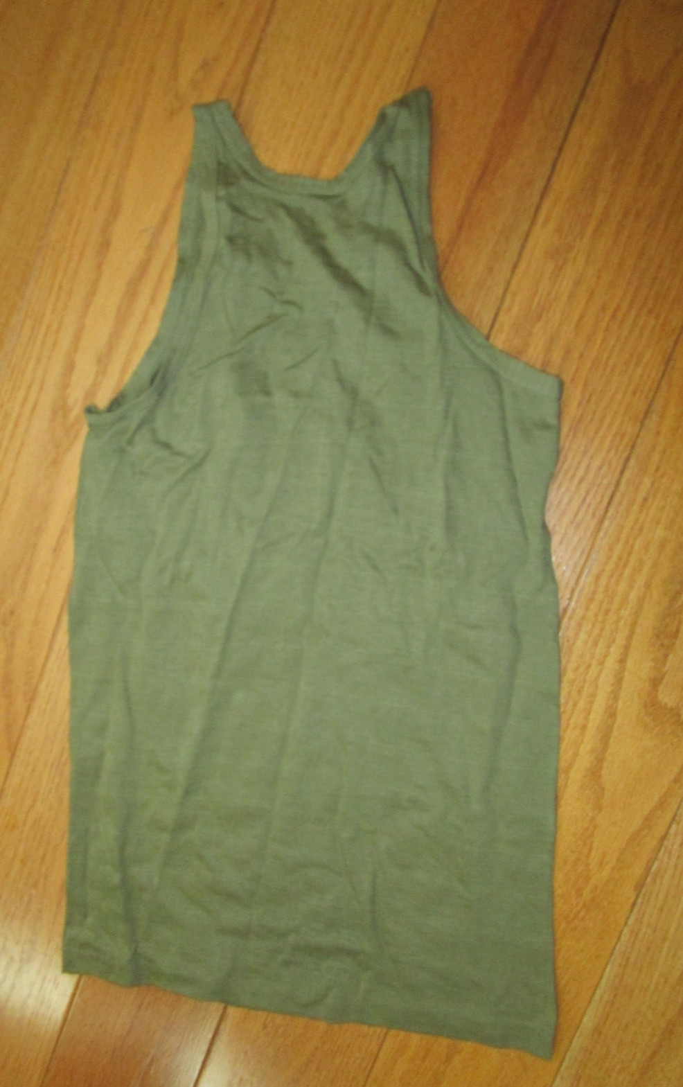 Vintage WW2 OD Tank Top SIZE 36 Western Und Co 1945 PHILA DEPOT Military ARMY