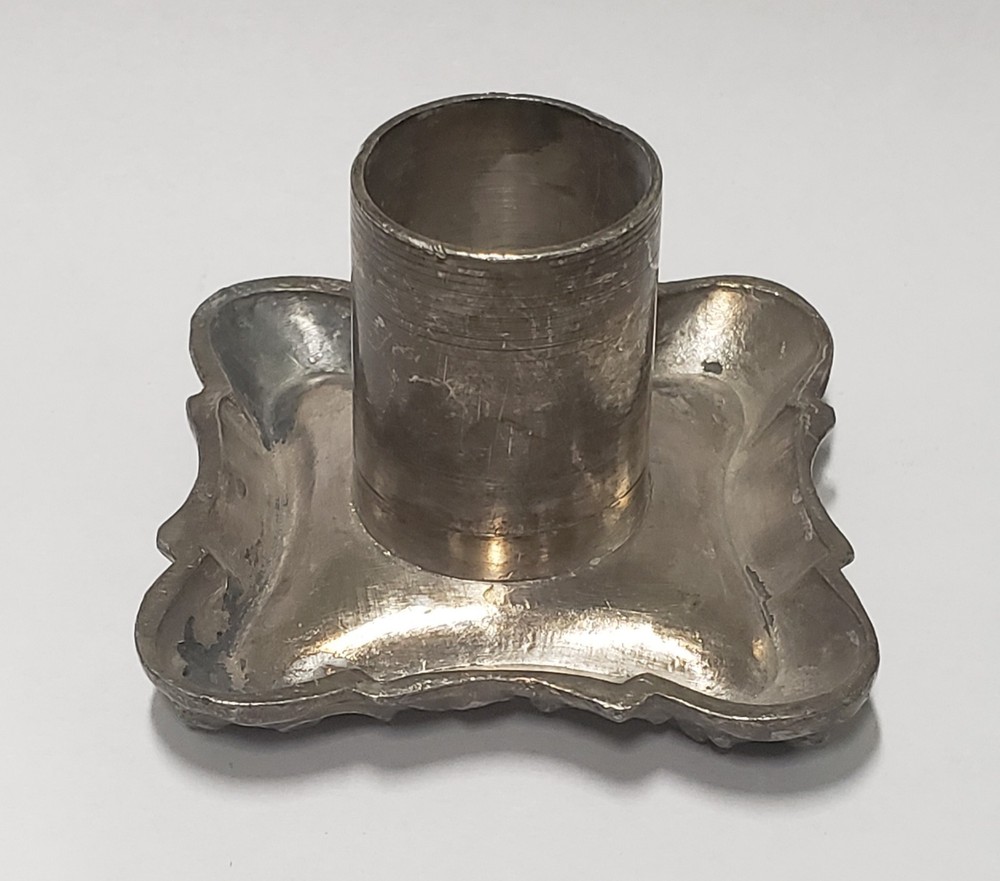 Antique Van Bergh Silver Plate Candelabra Candle Insert Replacement Piece