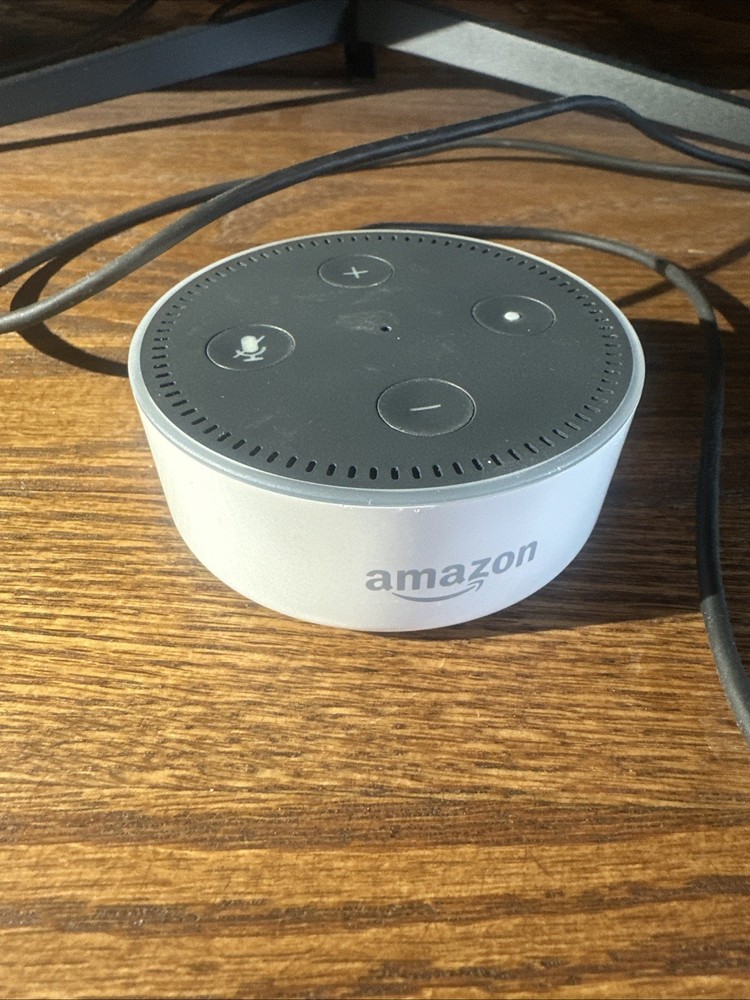 Amazon Echo Dot 2 Generation (White) Smart Speaker with Power Cord Works Great