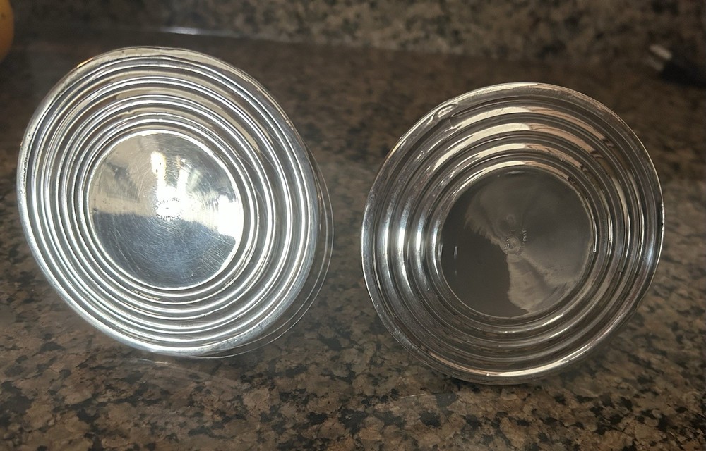 Pair Of Console Sterling Candlesticks 3” T