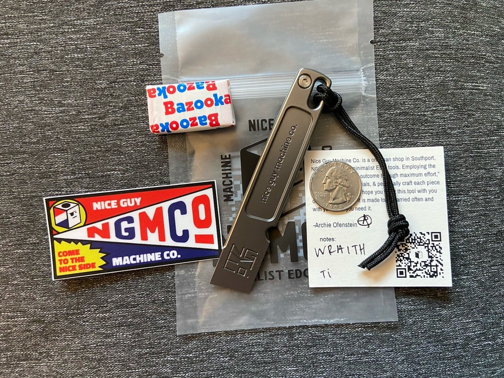 NEW! Nice Guy Machine Co. The Wraith Prybar