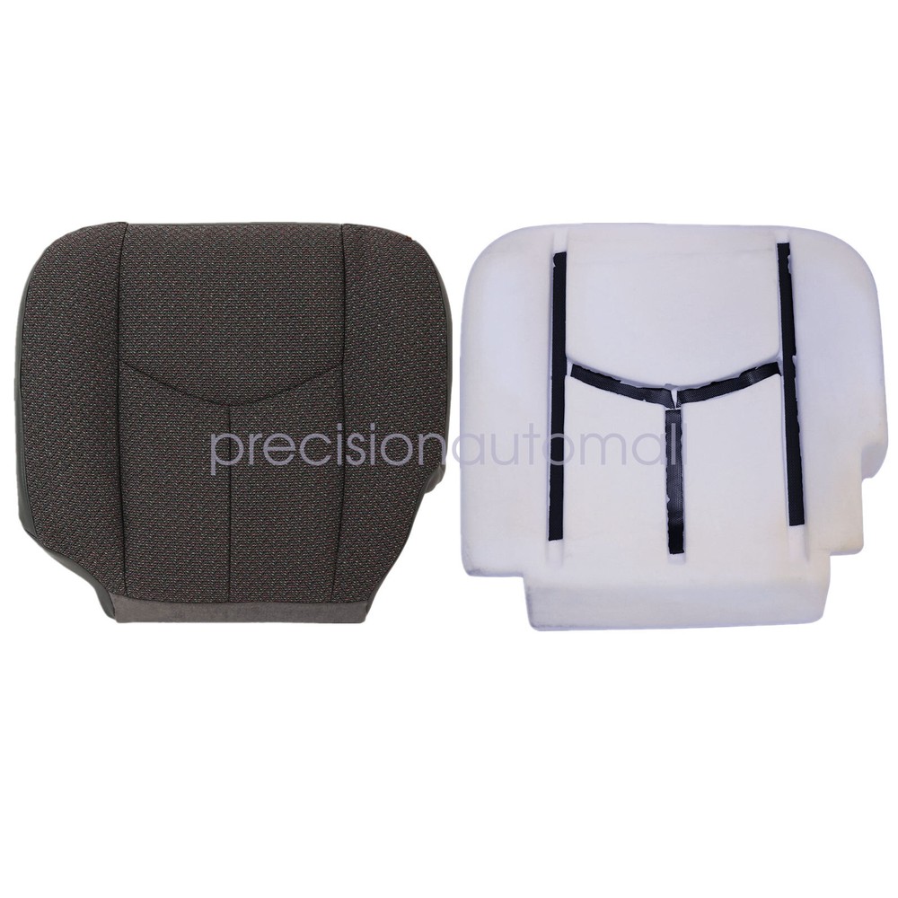 For 2003-2007 Chevy Silverado WT Driver Bottom Cloth Seat Cover & Foam Cushion