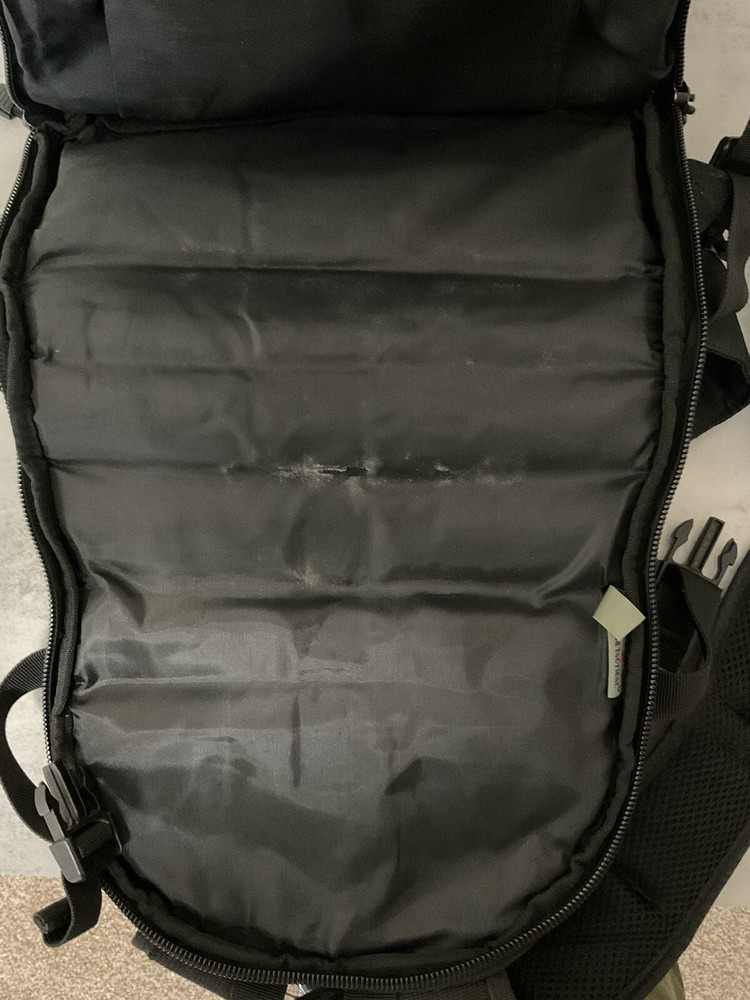 Fox Tactical Backpack Black Multi Compartments Hiking Outdoors - See Notes