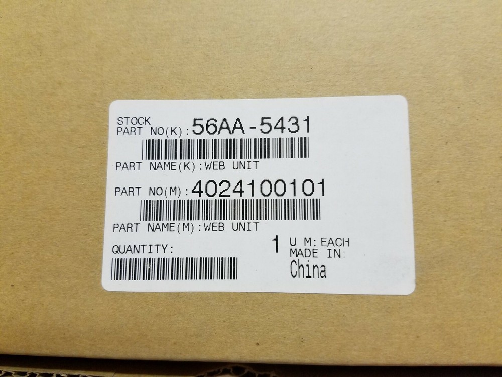 56AA-5431/4024100101 Fuser web unit